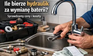 Hydraulik montuje baterię prysznicową. Sprawdzamy cenę usługi i koszty.