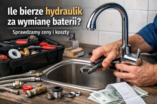 Hydraulik montuje baterię prysznicową. Sprawdzamy cenę usługi i koszty.